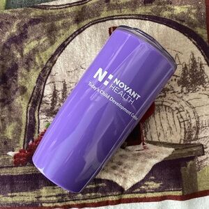 Novant Health Today’s Child Learning Center purple tumbler